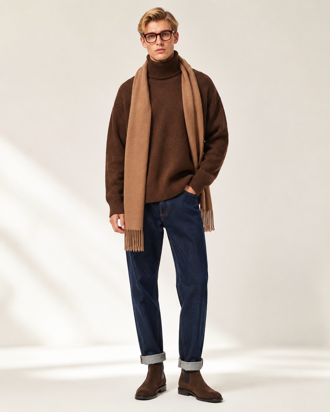 Men’s 100% Cashmere Turtleneck Sweater
