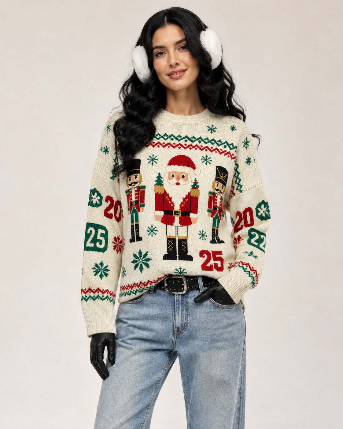 Unisex Christmas Wool Blend Sweater