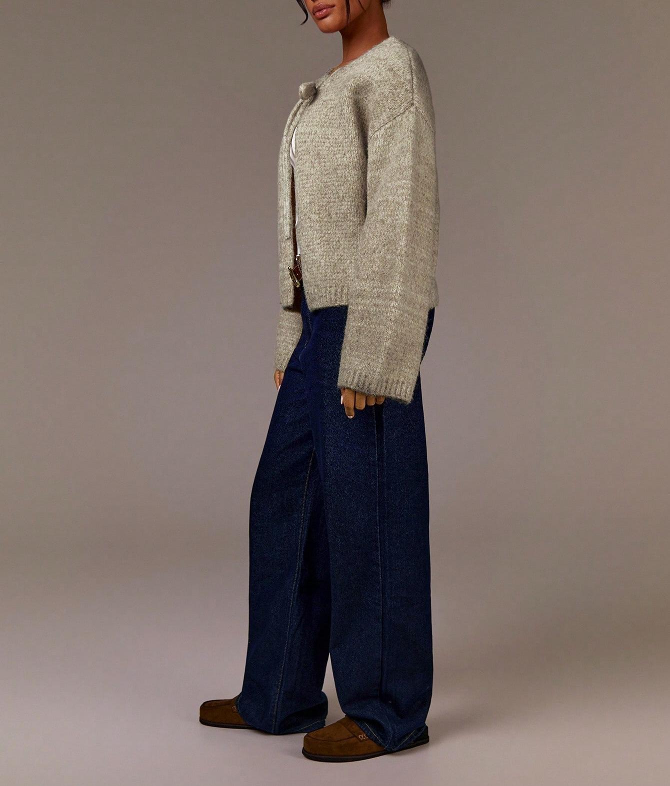 Women’s Wool Blend Bow Knit Sweater