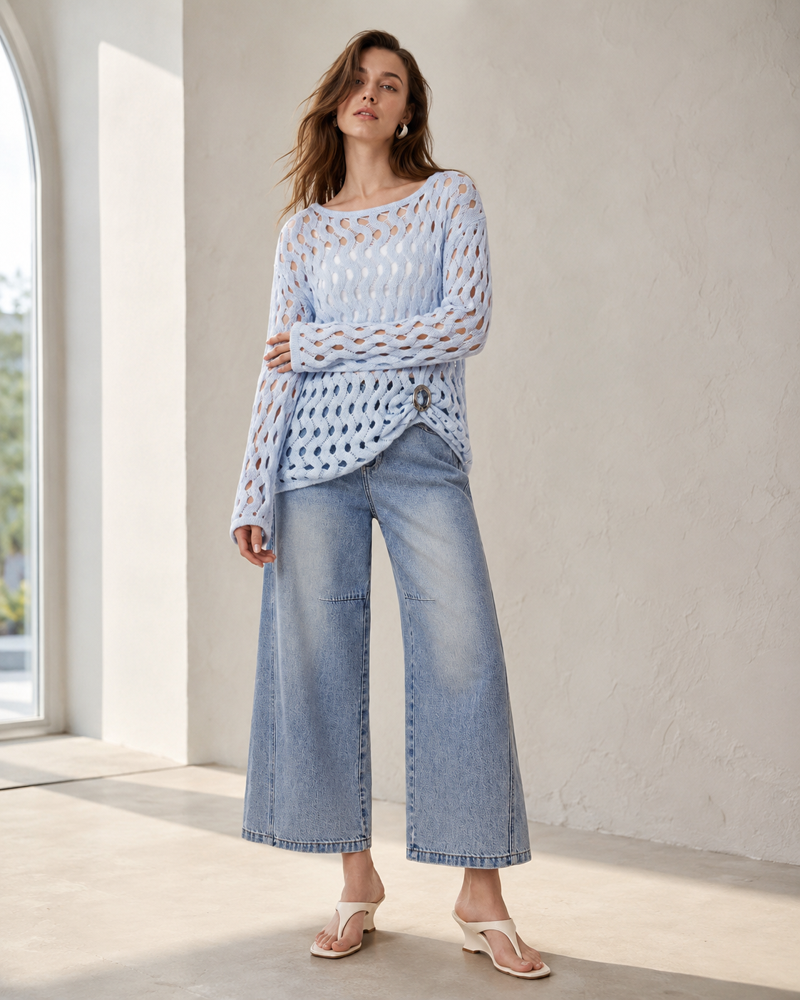Women’s French Style Wool Mohair Knitwear