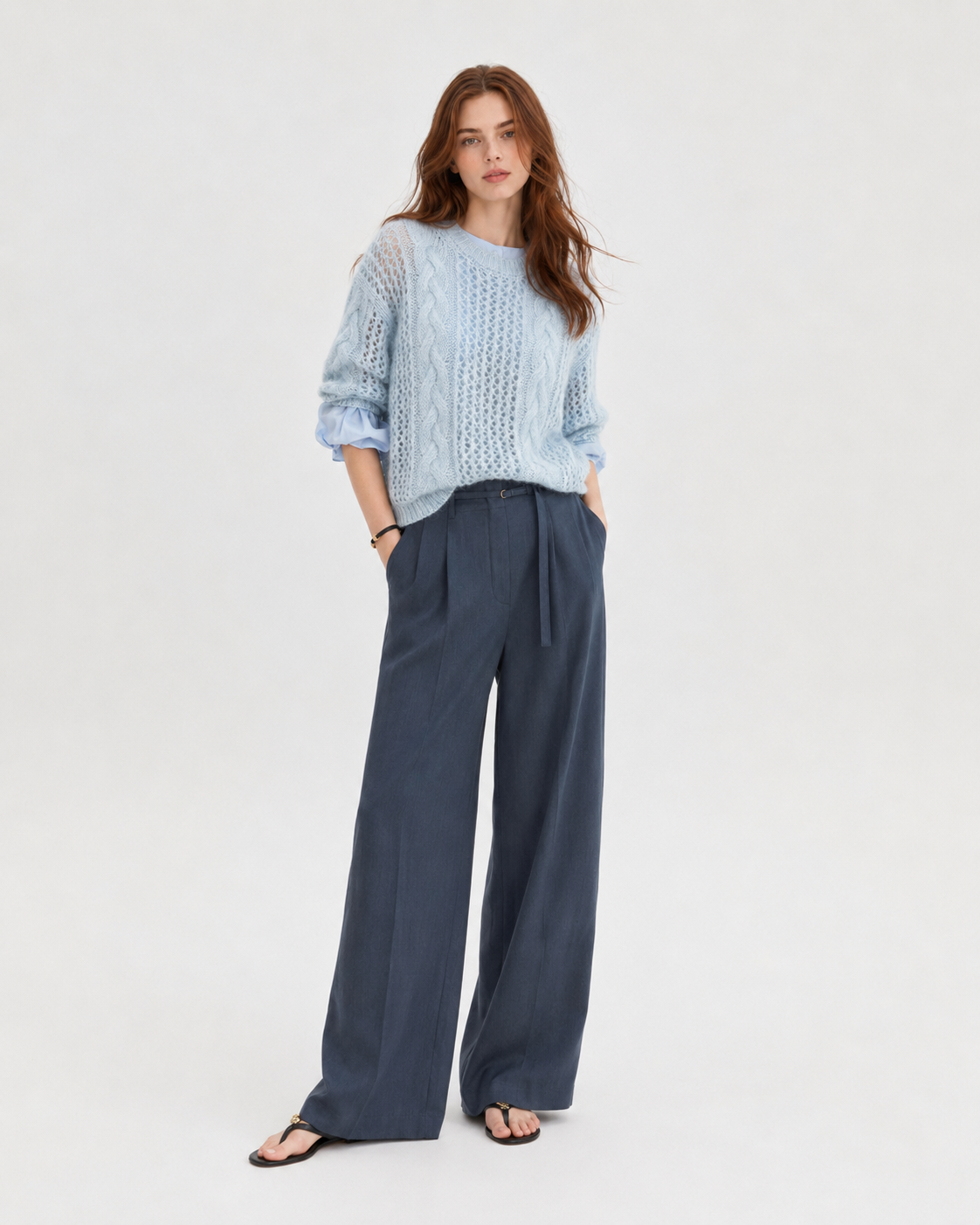 Women’s Mohair Wool Blend Knit Sweater