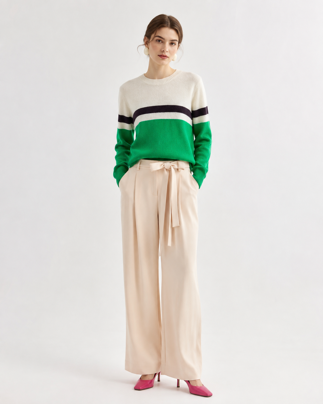 Women’s French Old Money Style Wool Blend Sweater