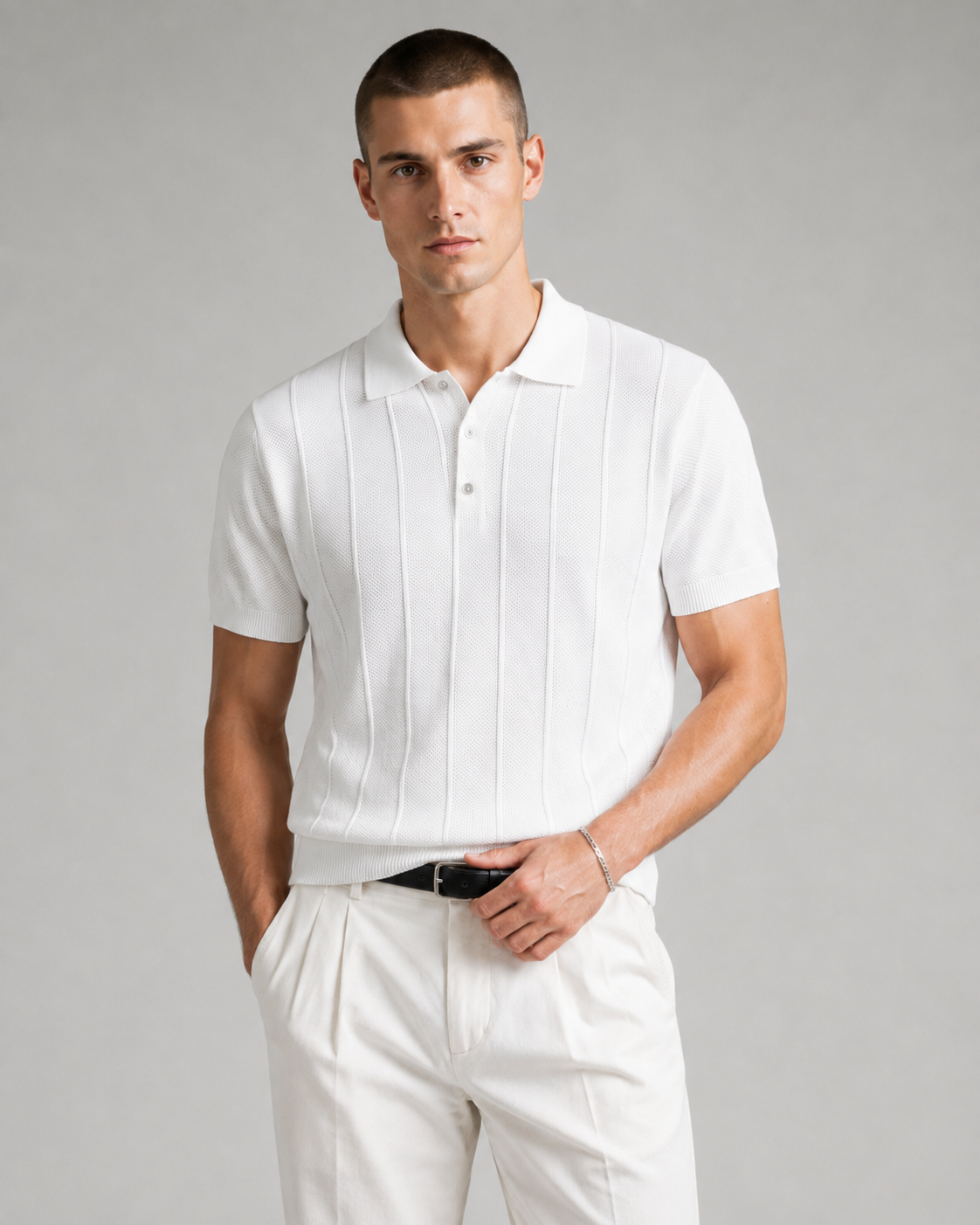 Men’s Premium Old-Money Style Polo Knit Shirt