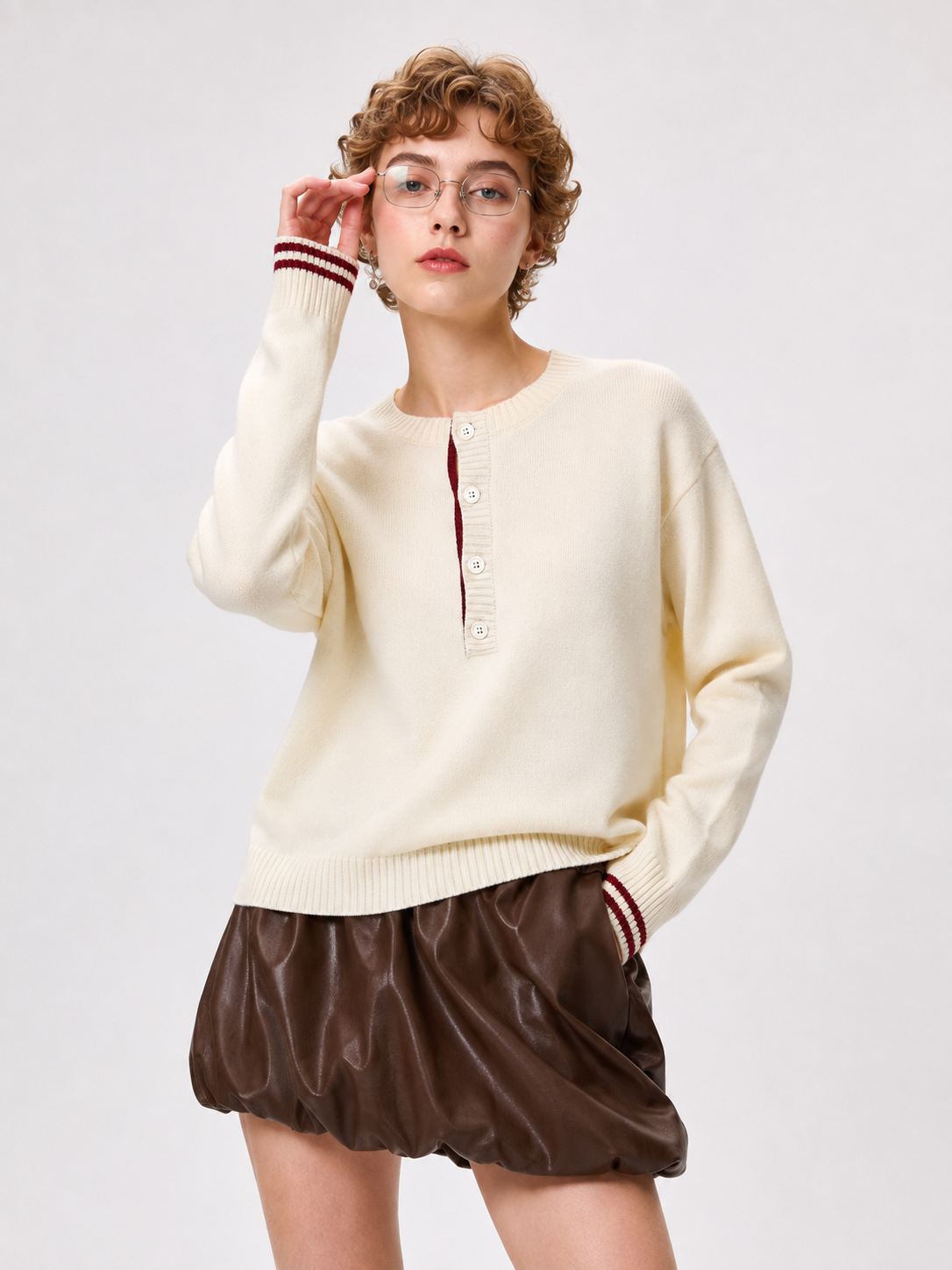 Unisex Vintage Casual Knit Sweater