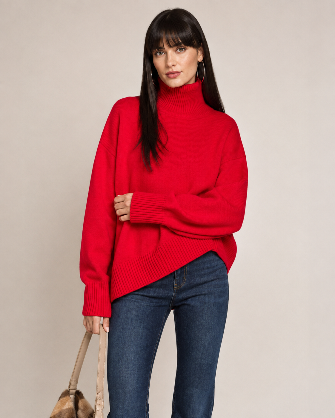 Women’s 100% Cashmere Turtleneck Sweater
