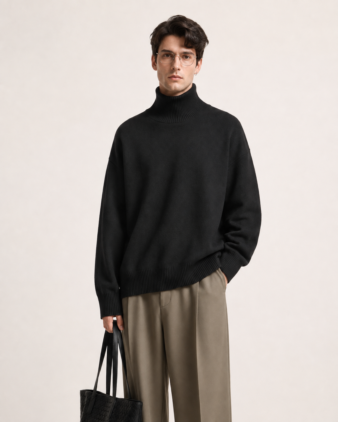 Men’s 100% Cashmere Turtleneck Sweater
