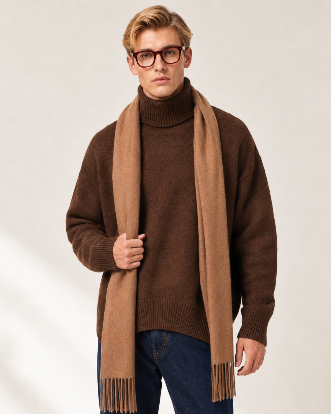 Men’s 100% Cashmere Turtleneck Sweater