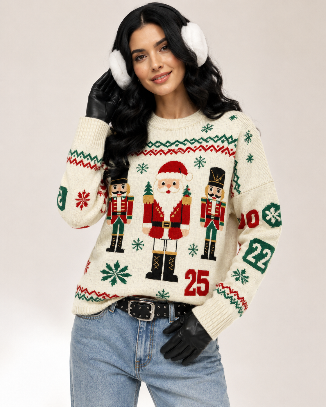 Unisex Christmas Wool Blend Sweater