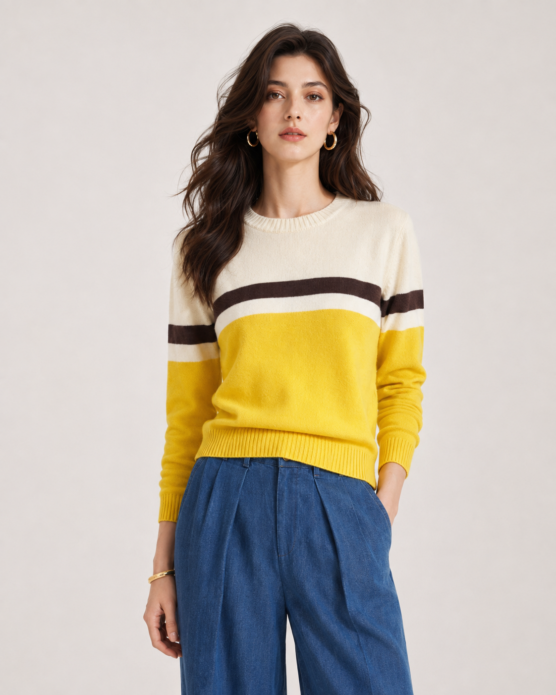 Women’s French Old Money Style Wool Blend Sweater