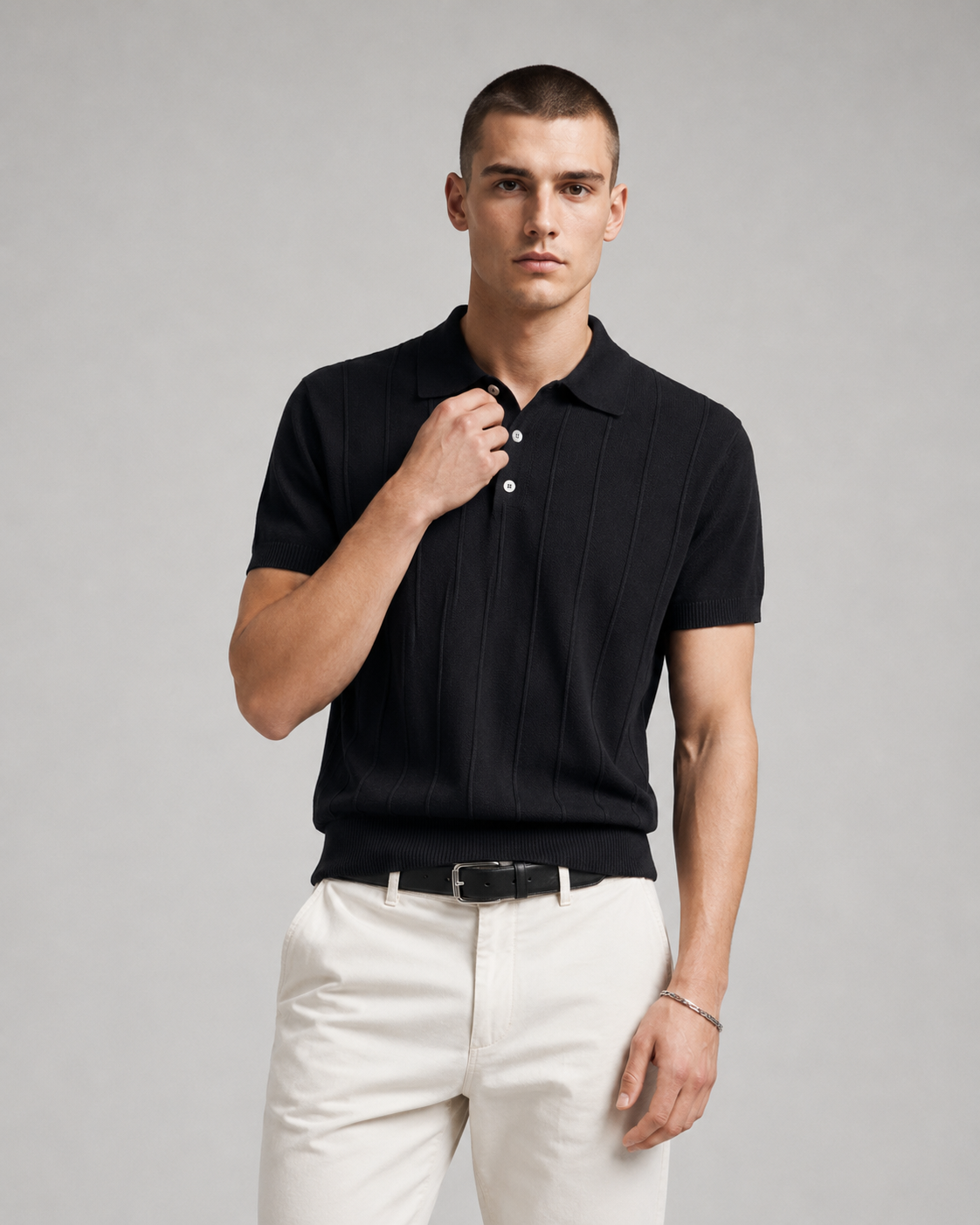 Men’s Premium Old-Money Style Polo Knit Shirt