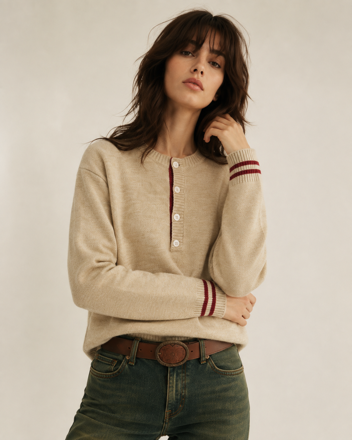 Unisex Vintage Casual Knit Sweater