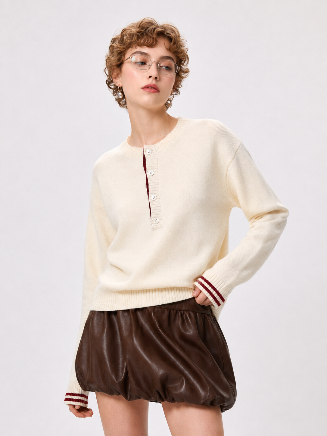 Unisex Vintage Casual Knit Sweater
