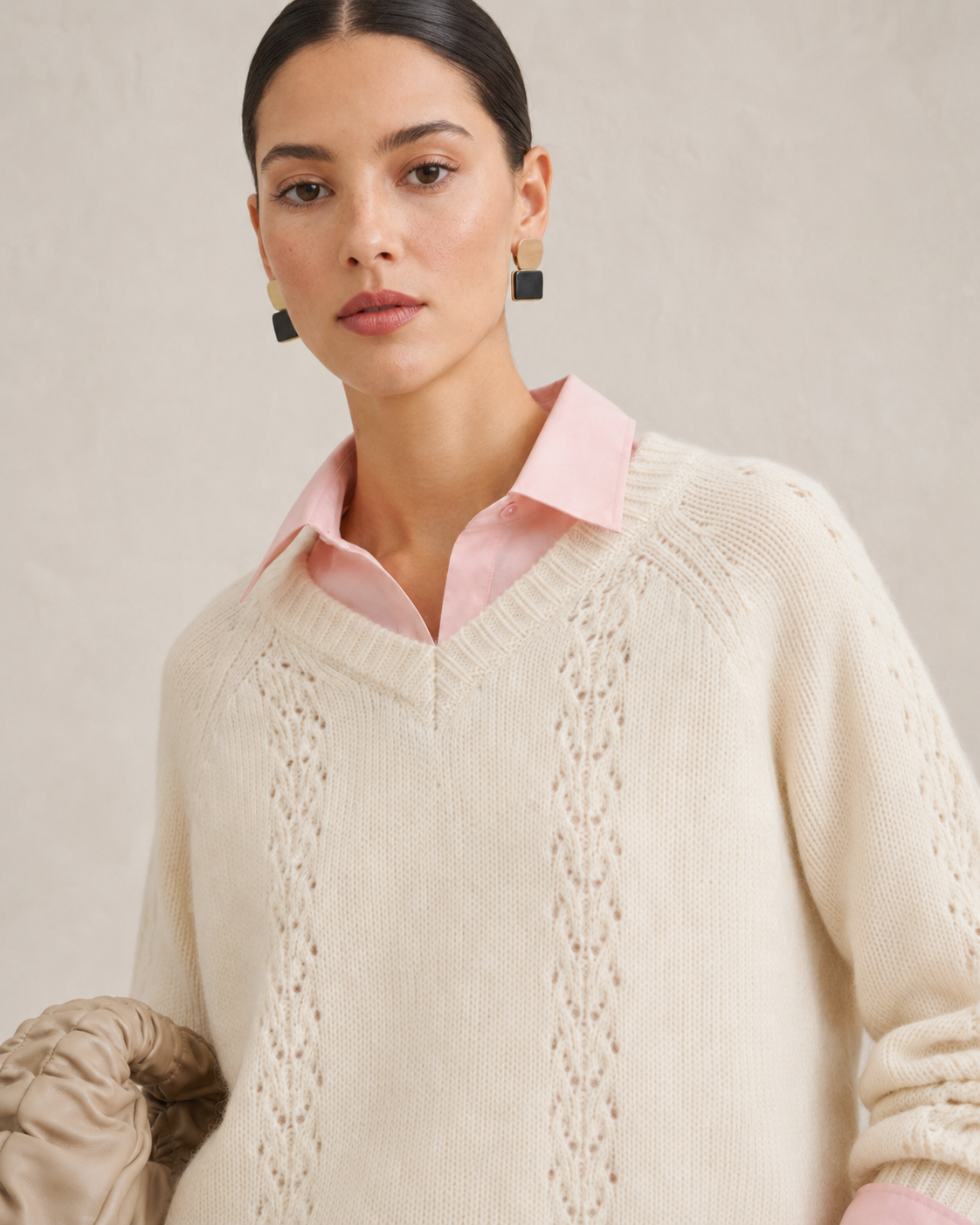 Women’s French Style Wool Blend Knit Sweater