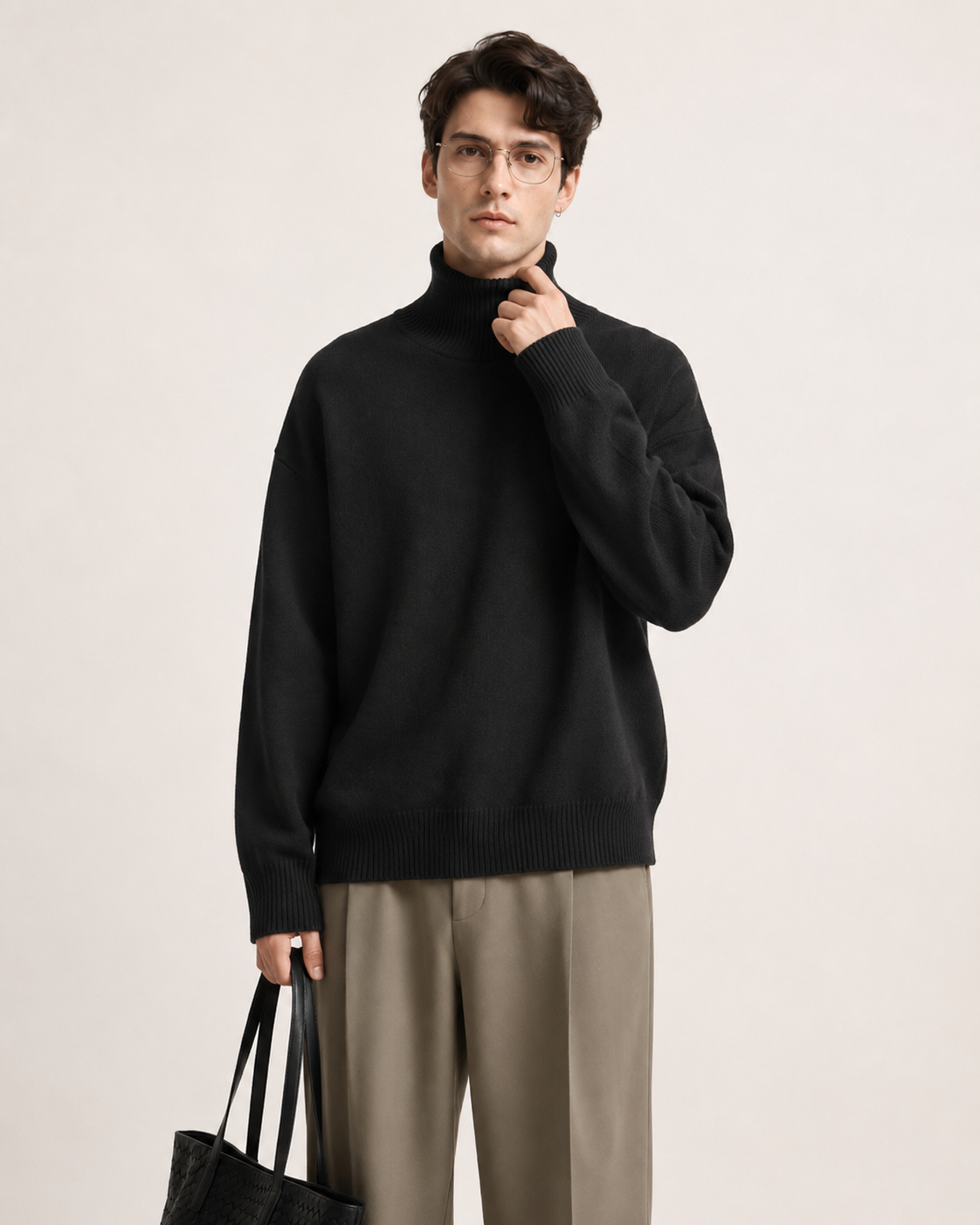 Men’s 100% Cashmere Turtleneck Sweater
