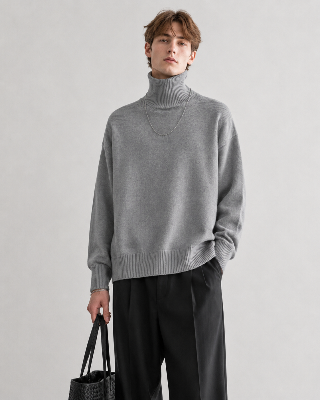 Men’s 100% Cashmere Turtleneck Sweater