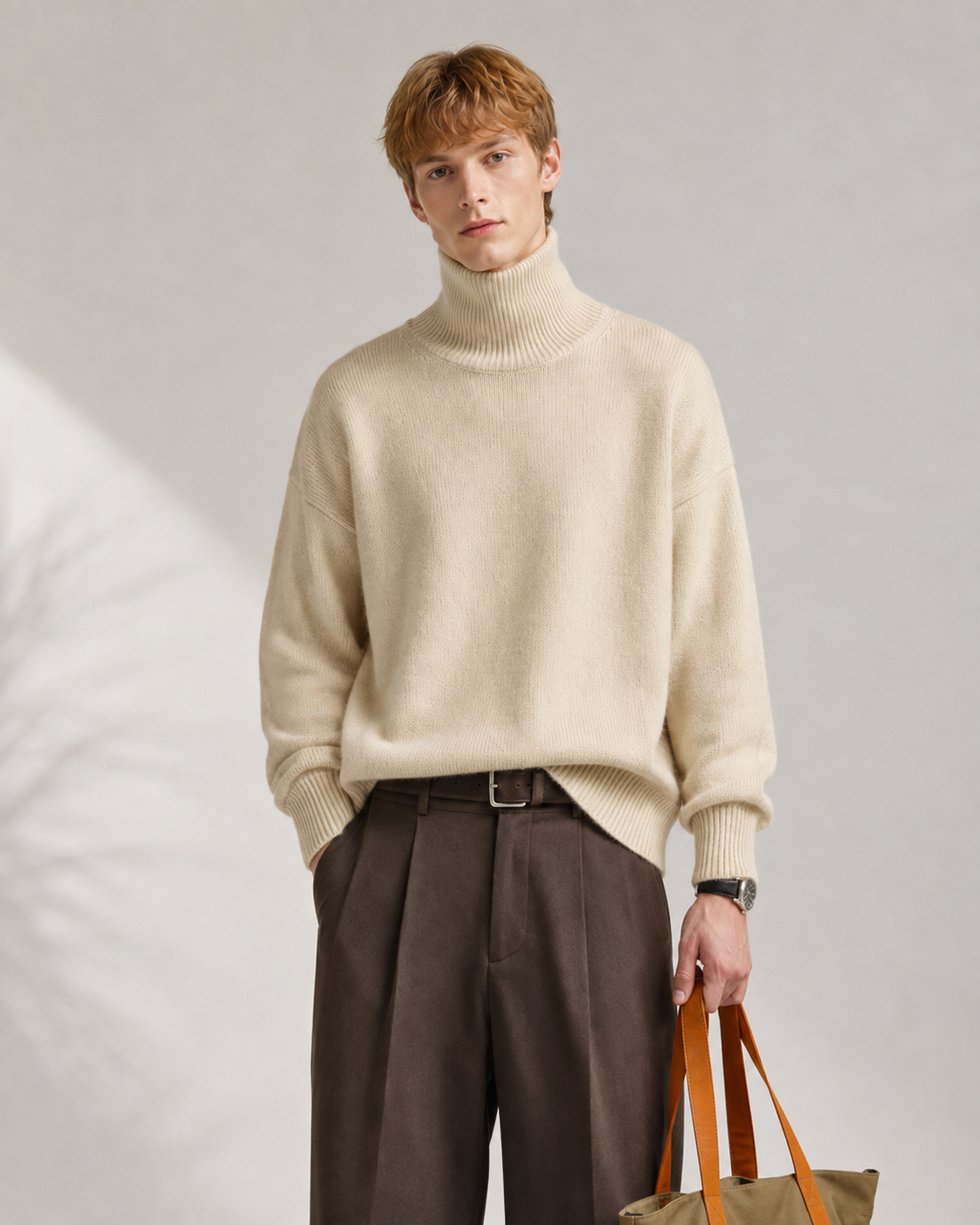 Men’s 100% Cashmere Turtleneck Sweater