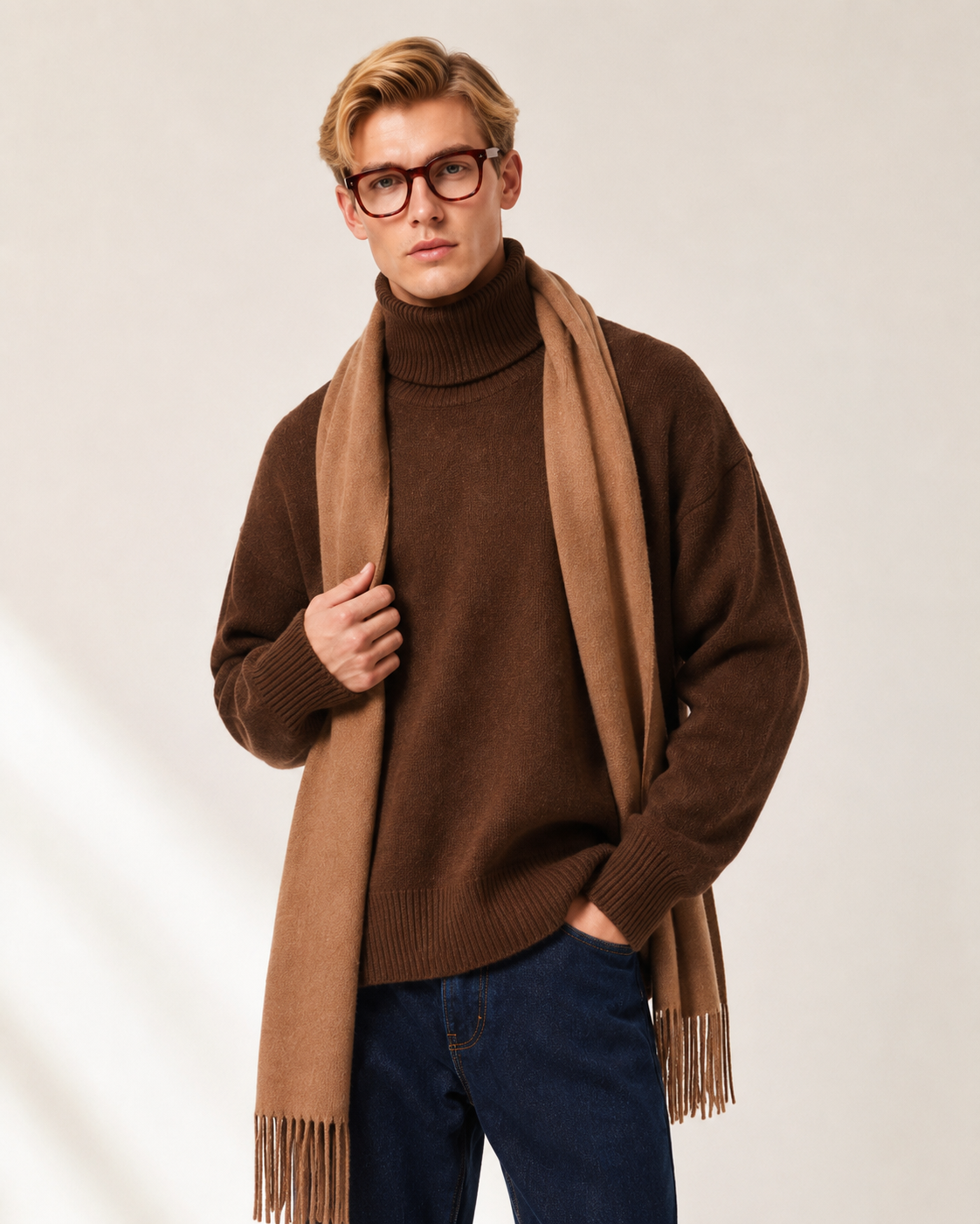 Men’s 100% Cashmere Turtleneck Sweater