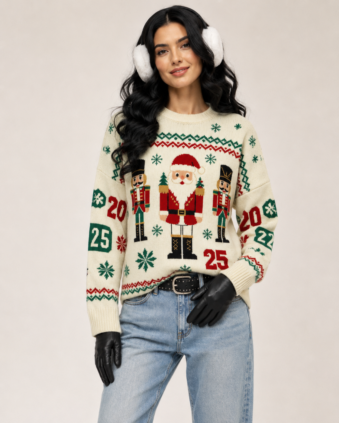 Unisex Christmas Wool Blend Sweater