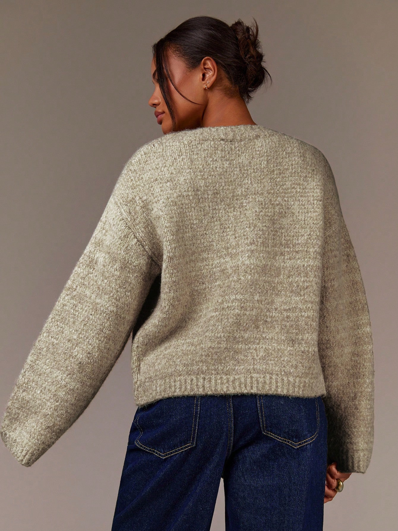 Women’s Wool Blend Bow Knit Sweater