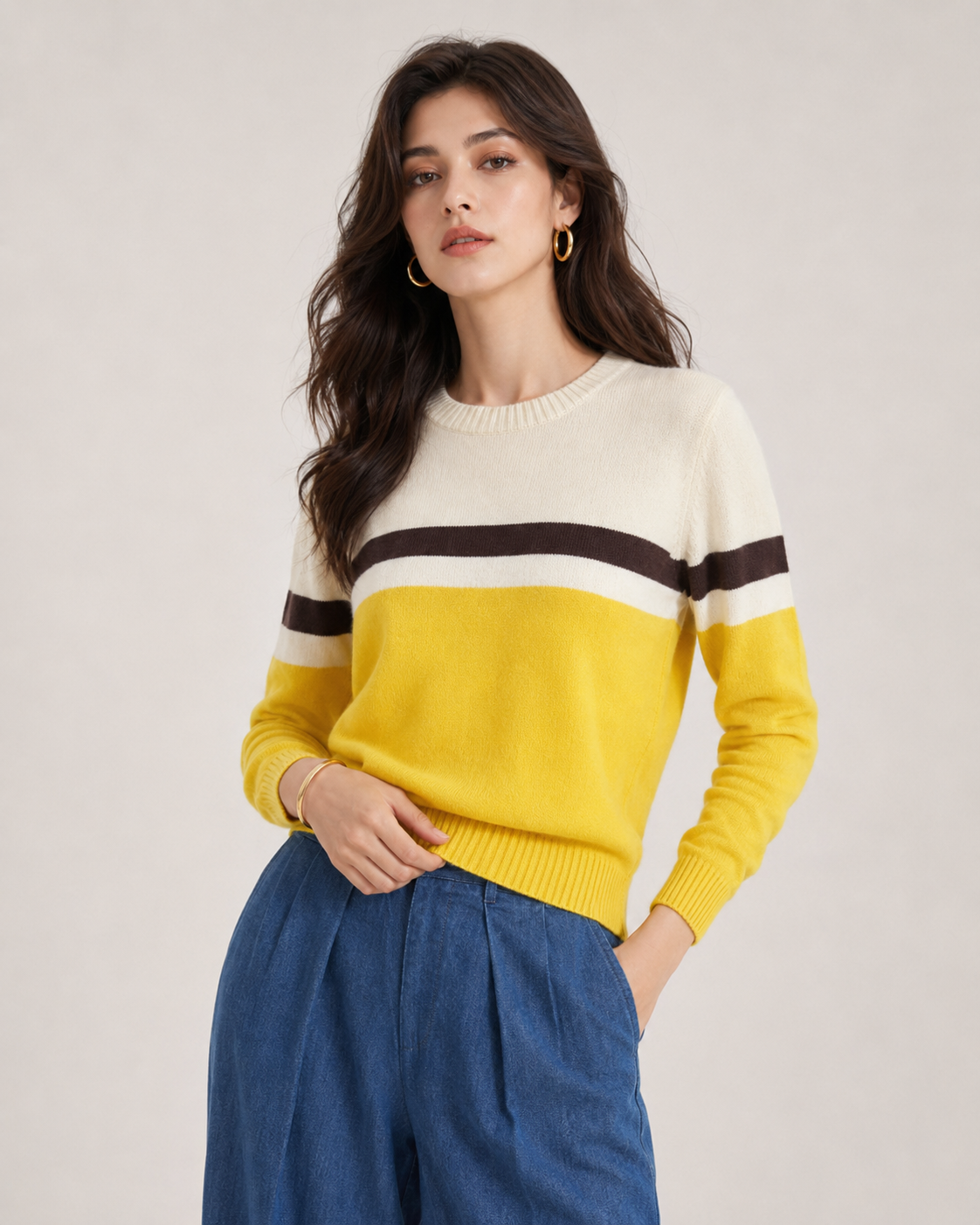Women’s French Old Money Style Wool Blend Sweater