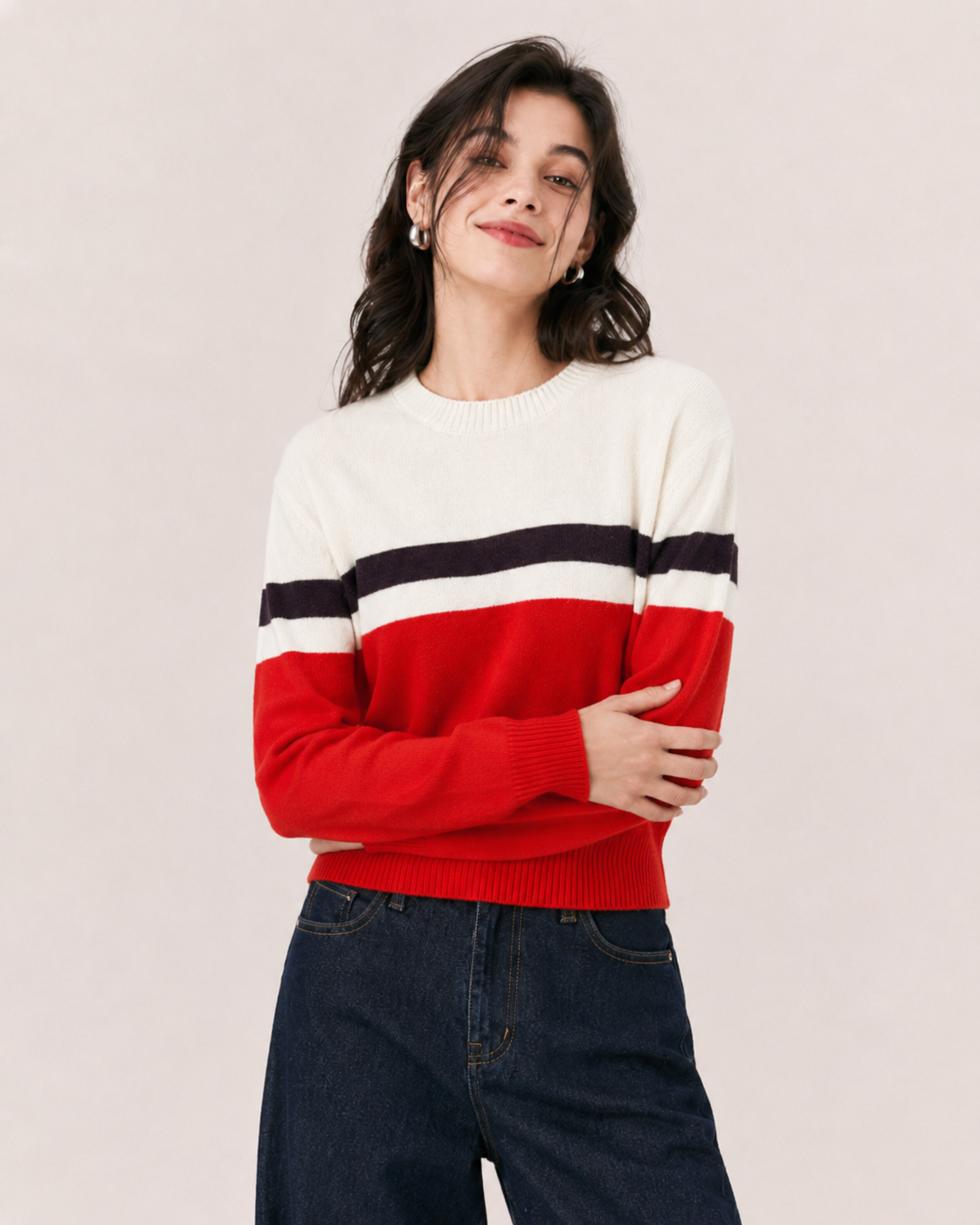 Women’s French Old Money Style Wool Blend Sweater