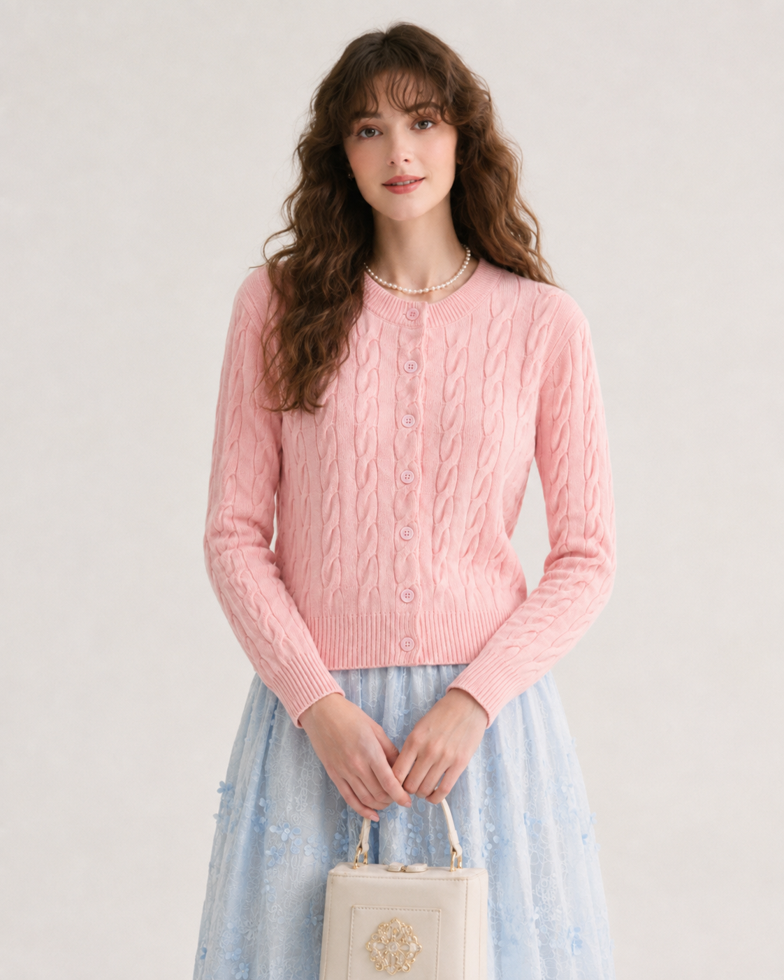 Women’s  Cable Knit Cardigan Sweater