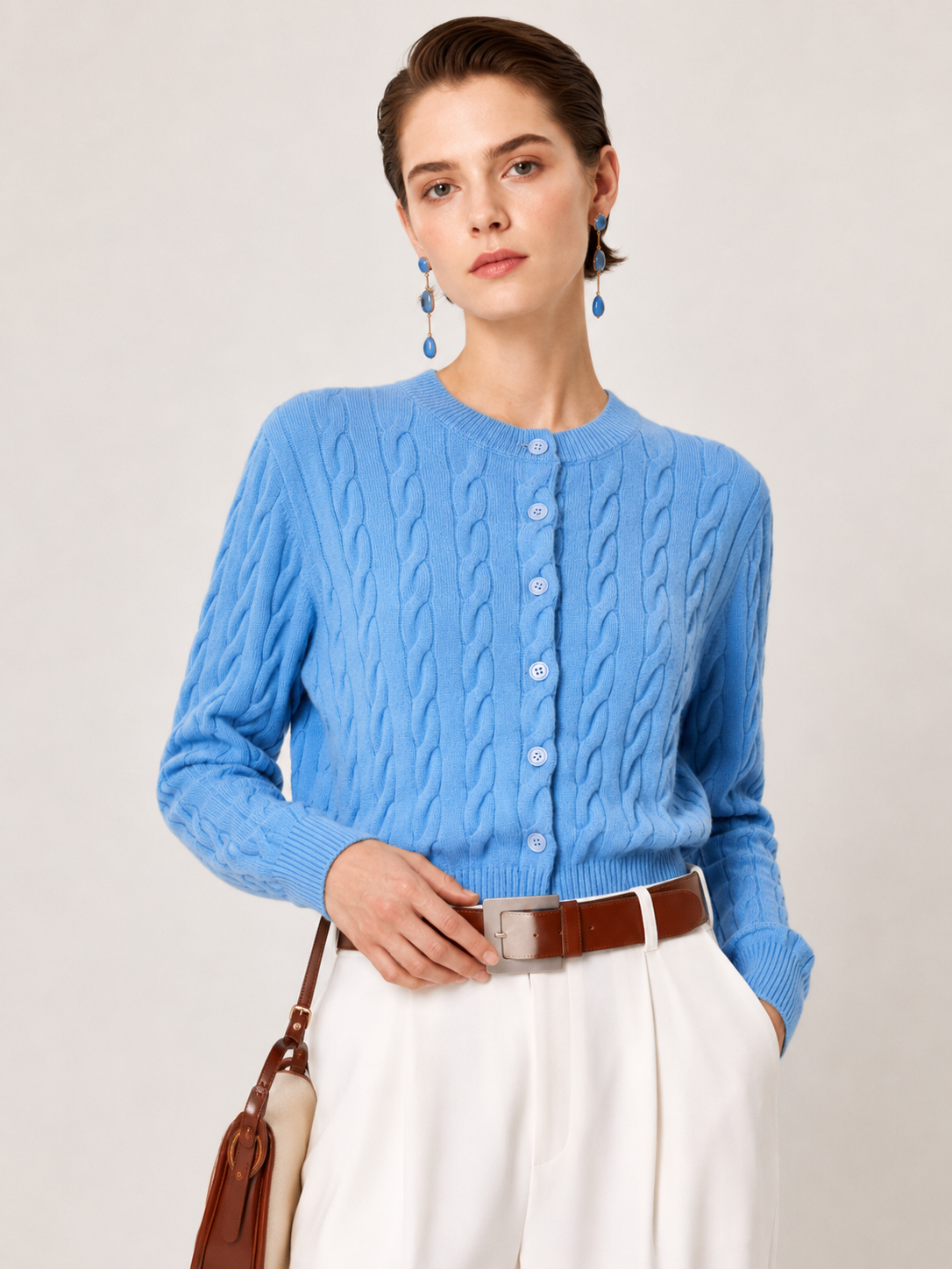 Women’s  Cable Knit Cardigan Sweater