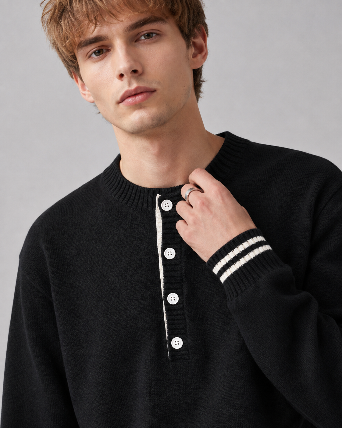 Unisex Vintage Casual Knit Sweater
