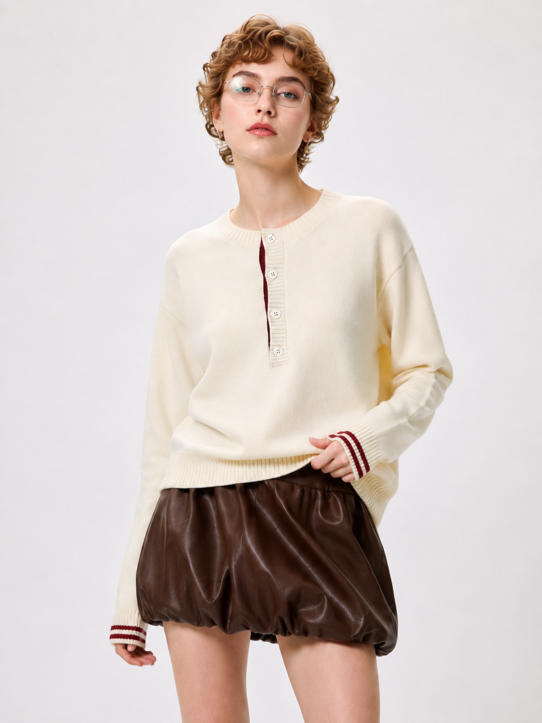 Unisex Vintage Casual Knit Sweater