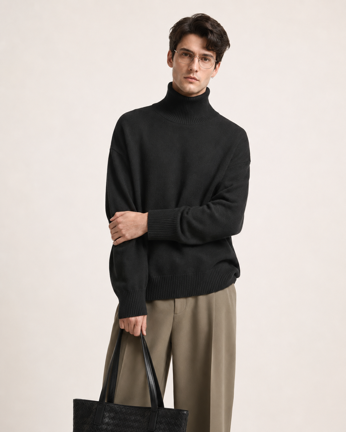 Men’s 100% Cashmere Turtleneck Sweater