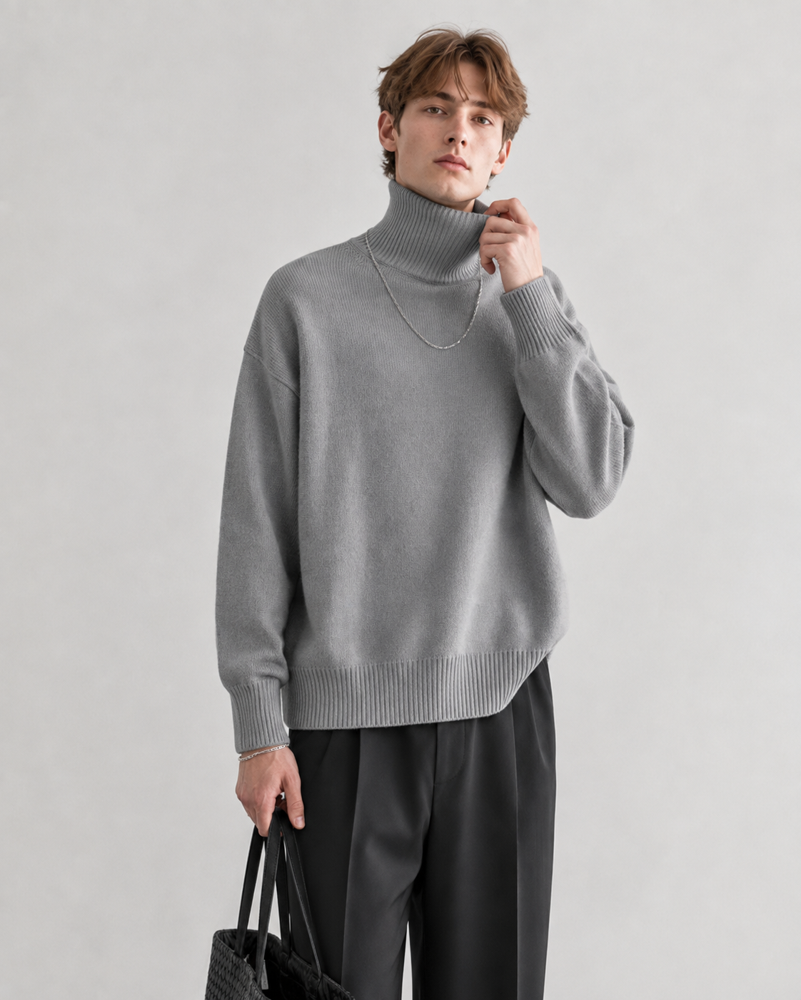 Men’s 100% Cashmere Turtleneck Sweater