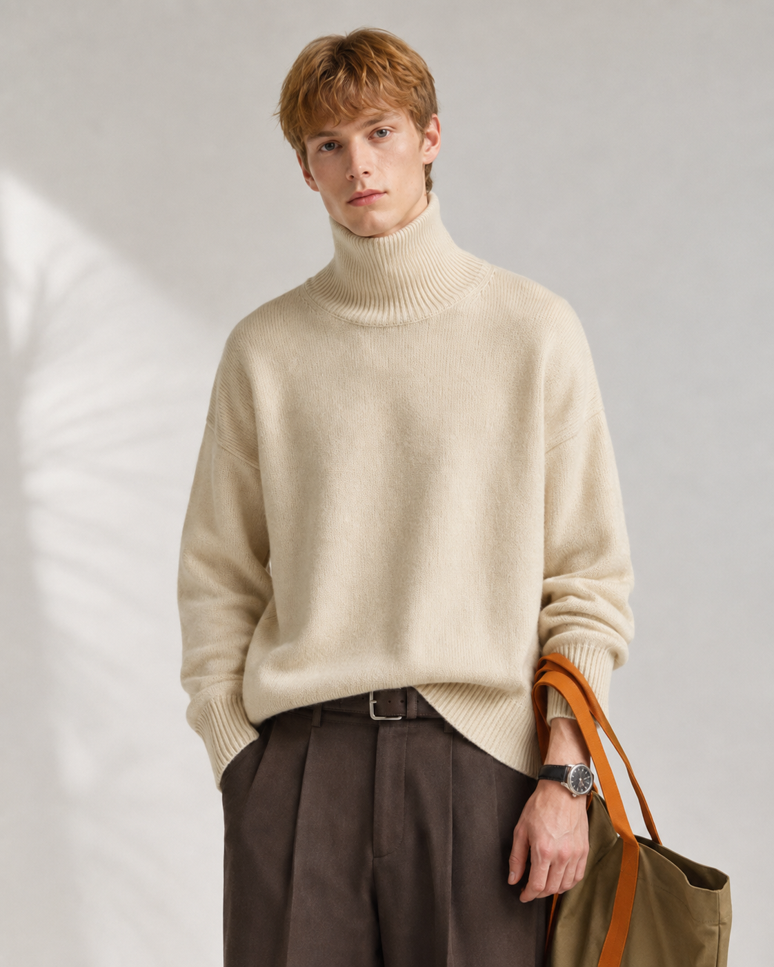 Men’s 100% Cashmere Turtleneck Sweater
