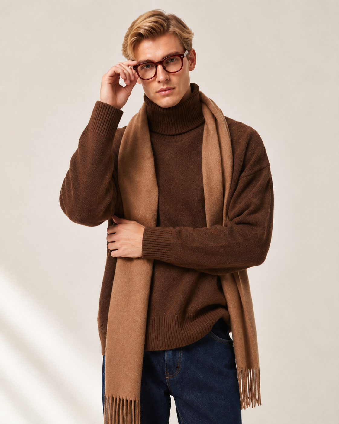 Men’s 100% Cashmere Turtleneck Sweater