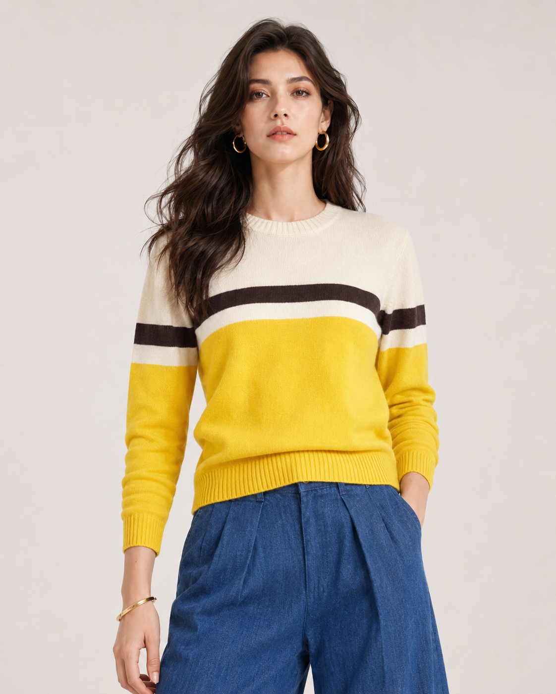 Women’s French Old Money Style Wool Blend Sweater