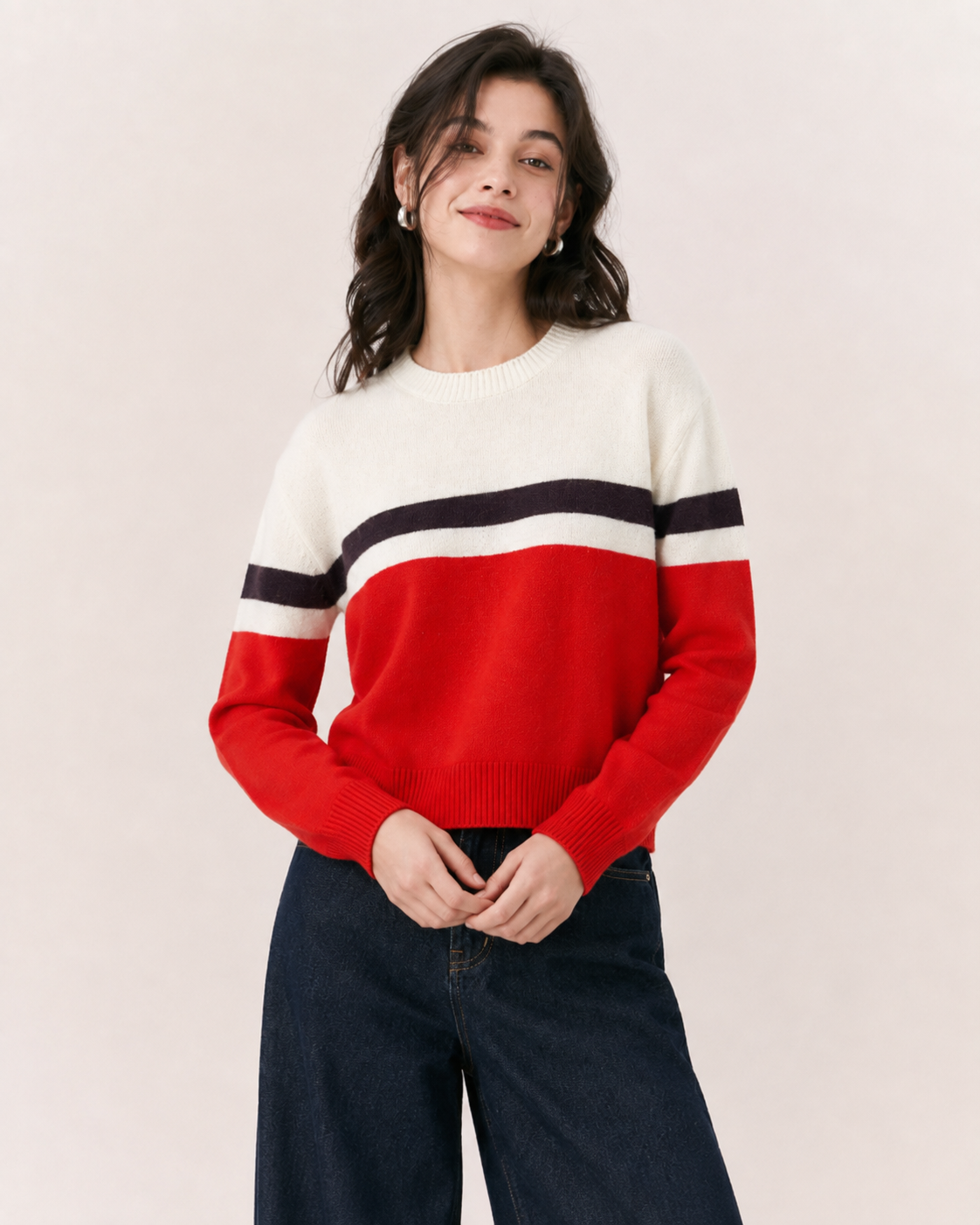Women’s French Old Money Style Wool Blend Sweater