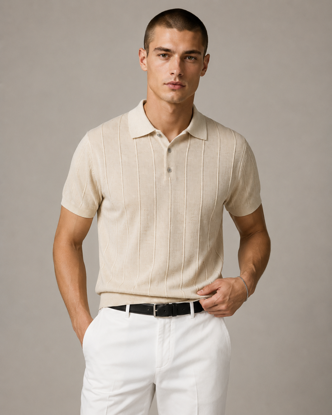 Men’s Premium Old-Money Style Polo Knit Shirt