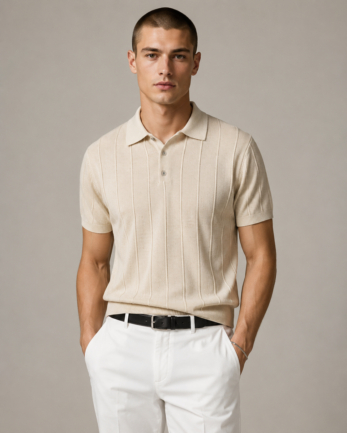 Men’s Premium Old-Money Style Polo Knit Shirt
