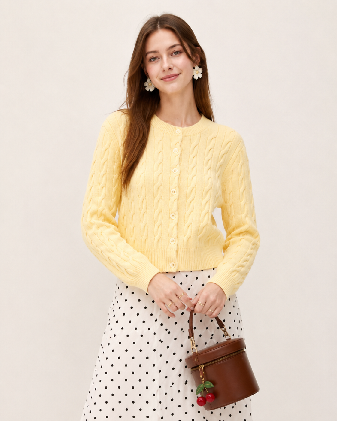 Women’s  Cable Knit Cardigan Sweater