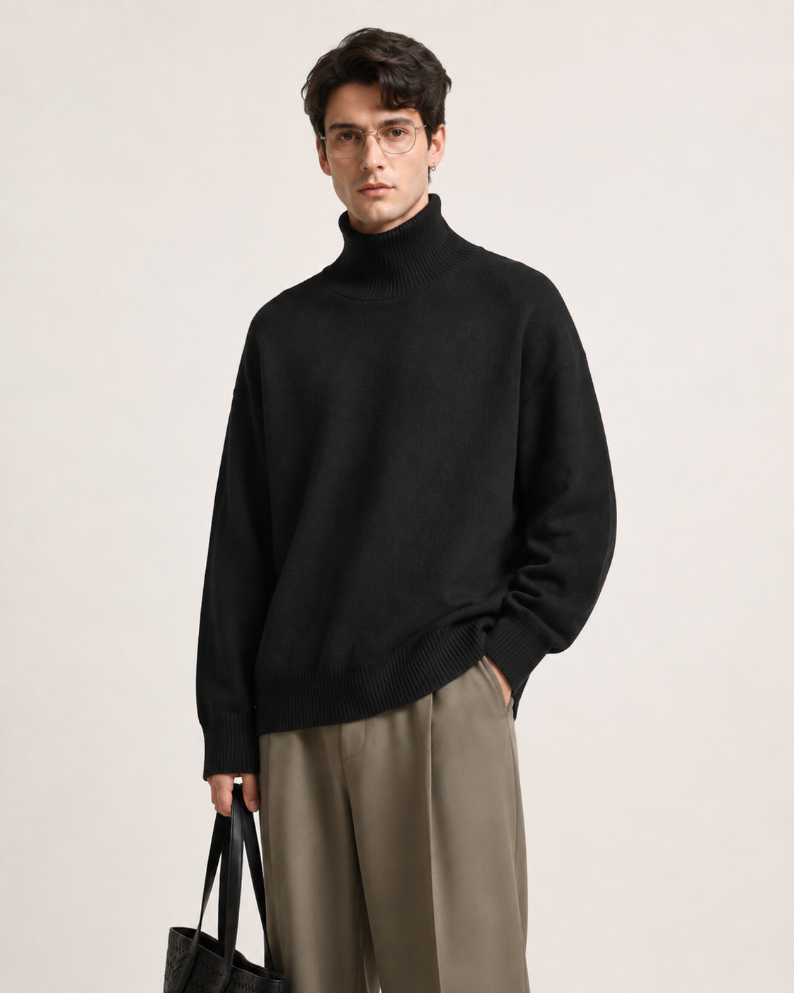 Men’s 100% Cashmere Turtleneck Sweater