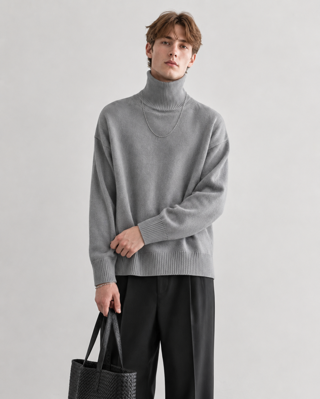 Men’s 100% Cashmere Turtleneck Sweater