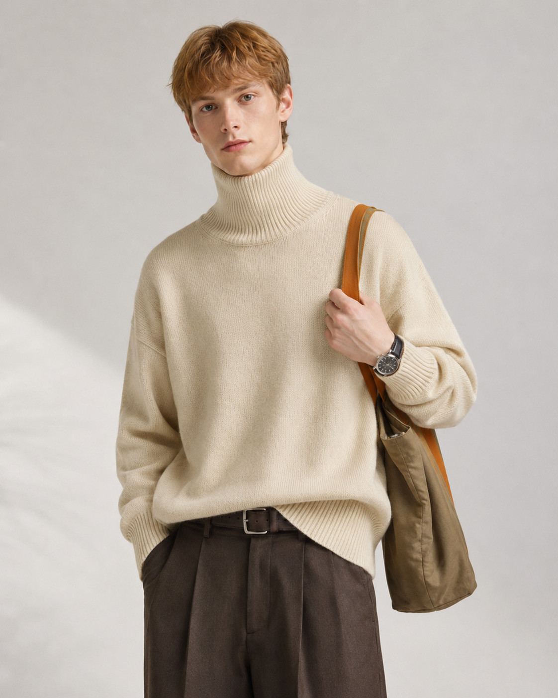 Men’s 100% Cashmere Turtleneck Sweater