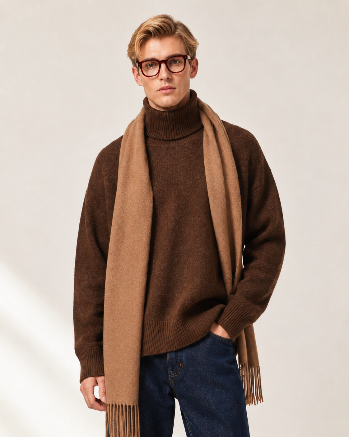 Men’s 100% Cashmere Turtleneck Sweater