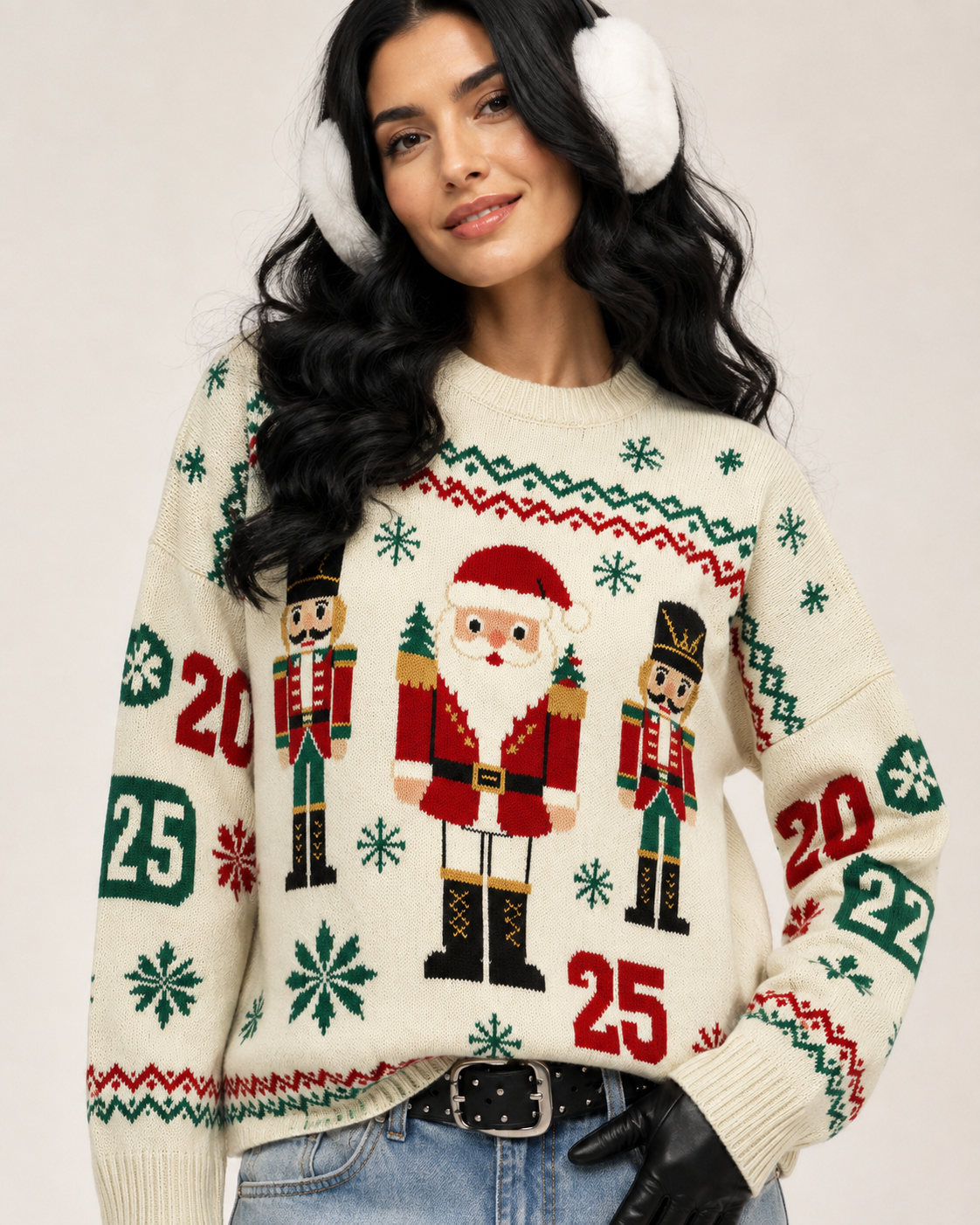 Unisex Christmas Wool Blend Sweater