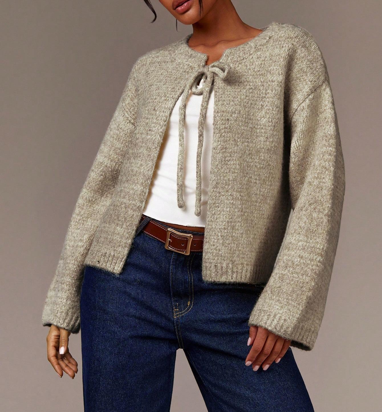 Women’s Wool Blend Bow Knit Sweater