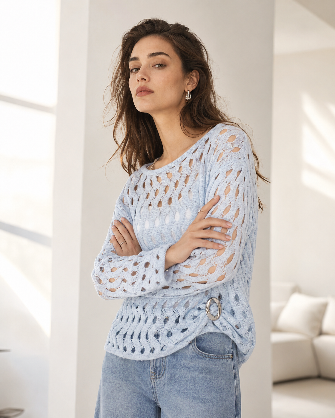 Women’s French Style Wool Mohair Knitwear
