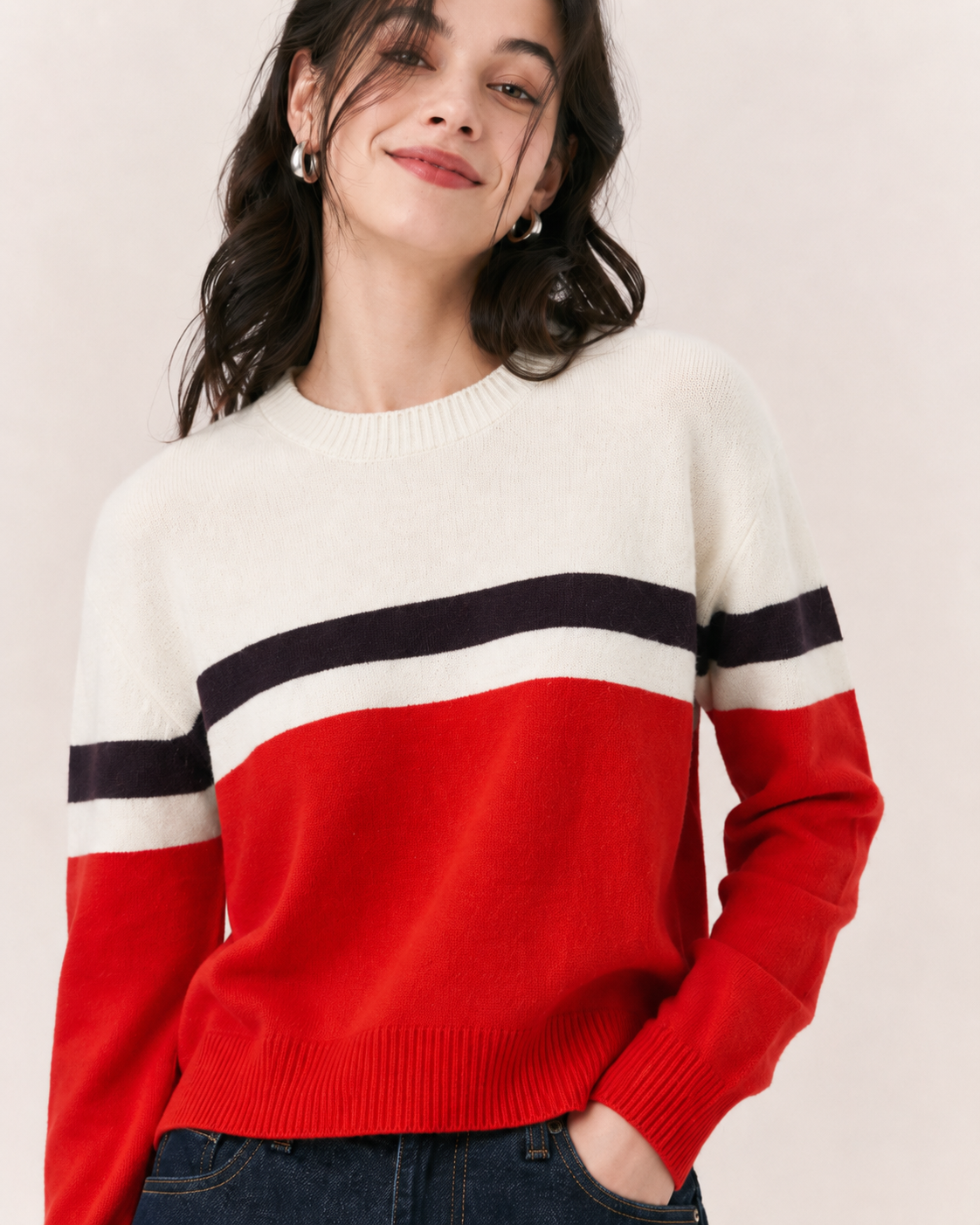 Women’s French Old Money Style Wool Blend Sweater