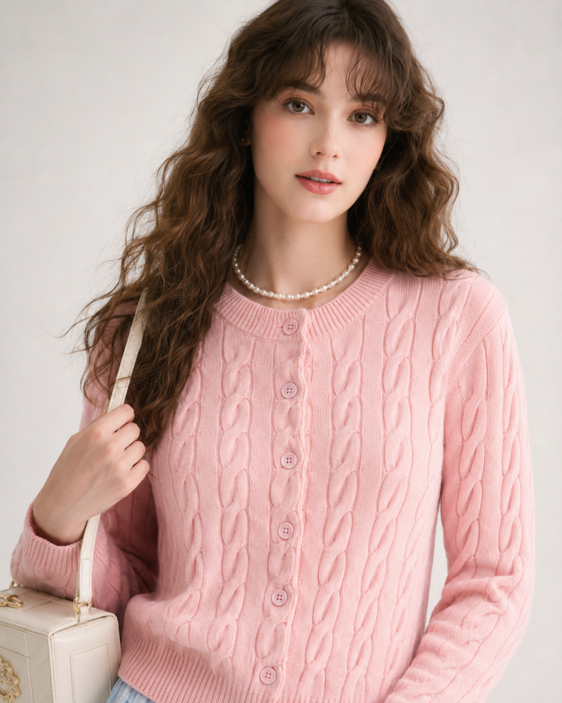 Women’s  Cable Knit Cardigan Sweater