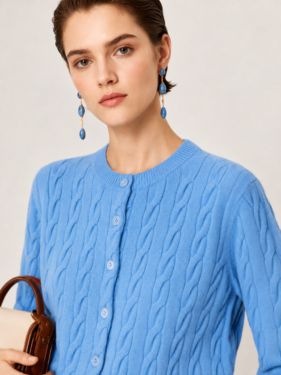Women’s  Cable Knit Cardigan Sweater