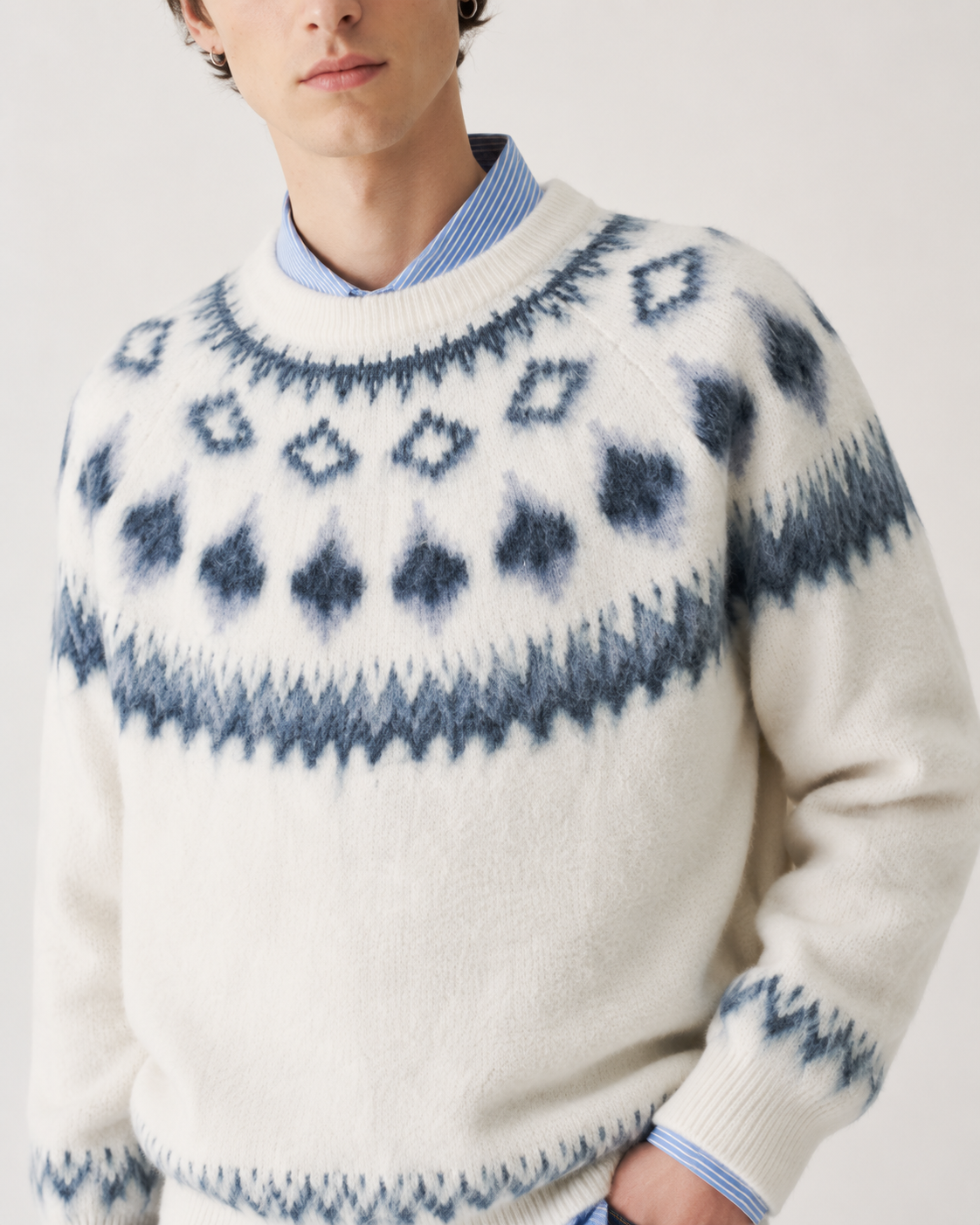 Unisex Red Fair Isle Christmas Sweater