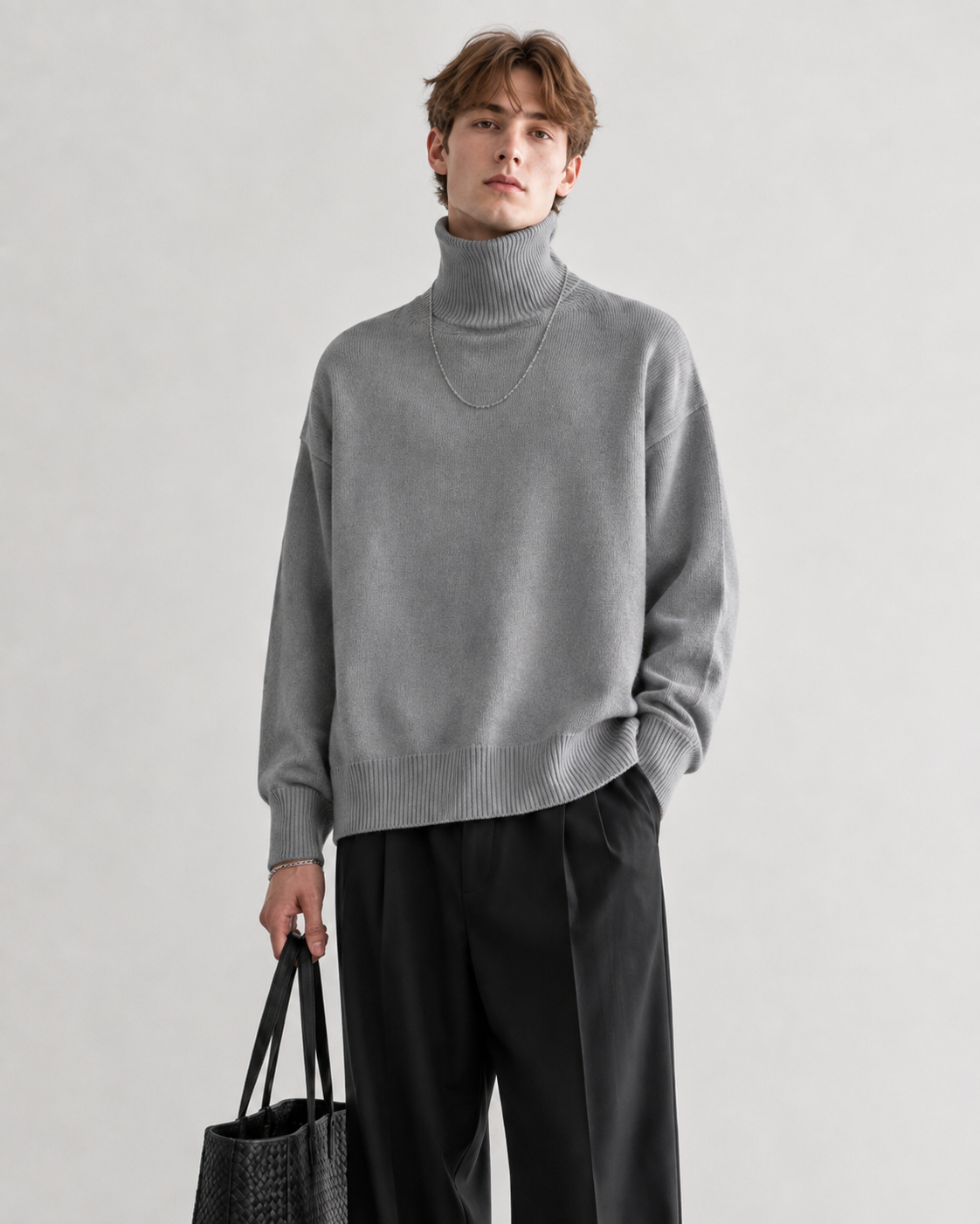 Men’s 100% Cashmere Turtleneck Sweater